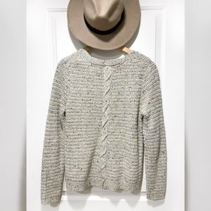 Like New! Marled Grey Sweater w/ Back Detail